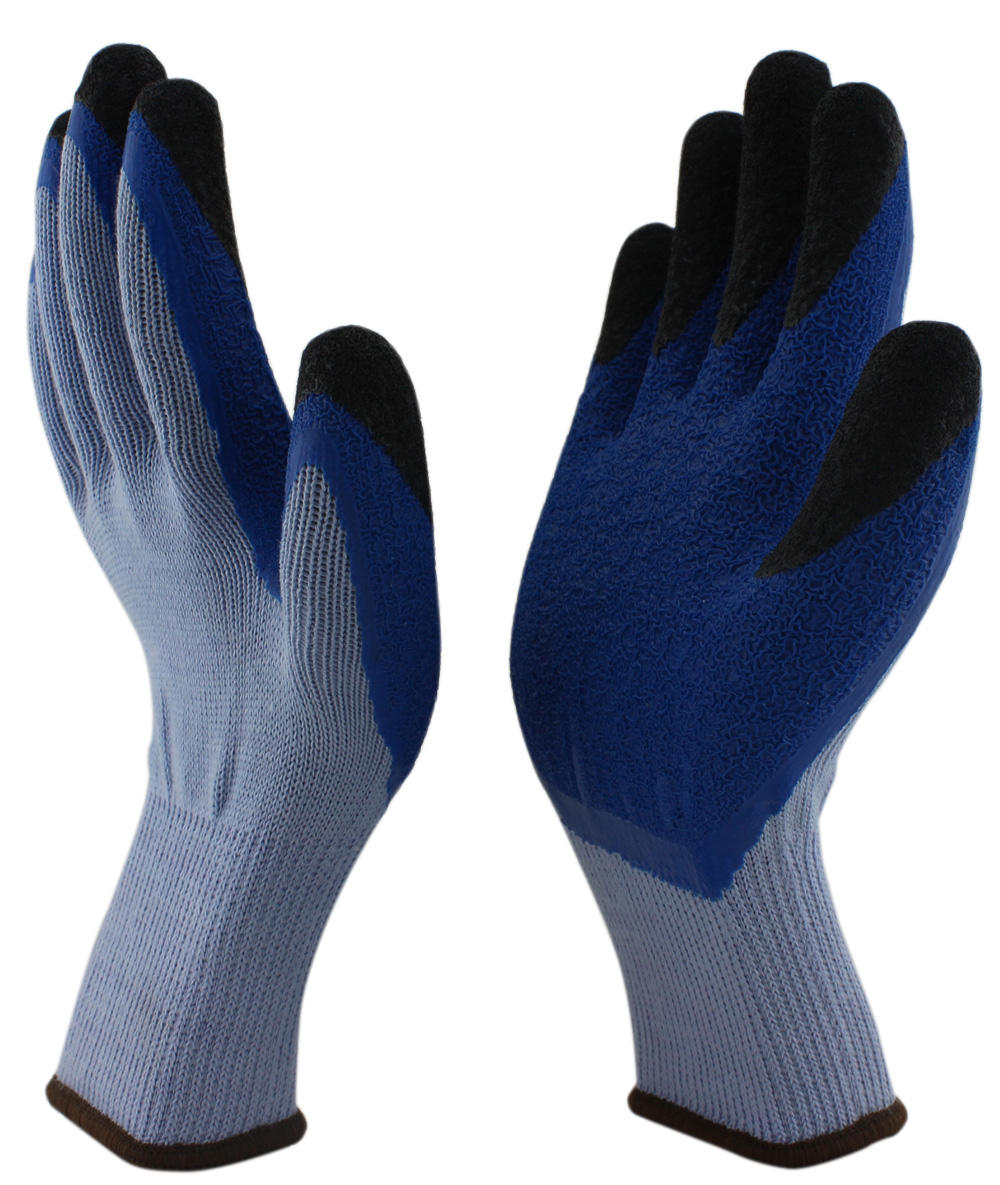 M/P Blue F-D/Dip Latex Glove Size Large