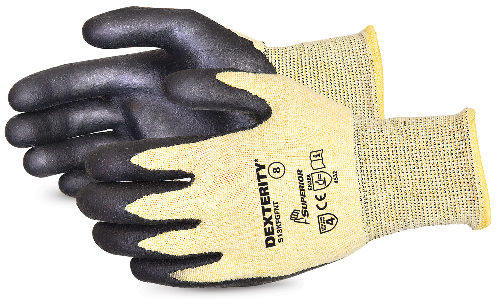 Dexterity Nitrile Palm-Coated Cut-Resistant String-Knit Glove