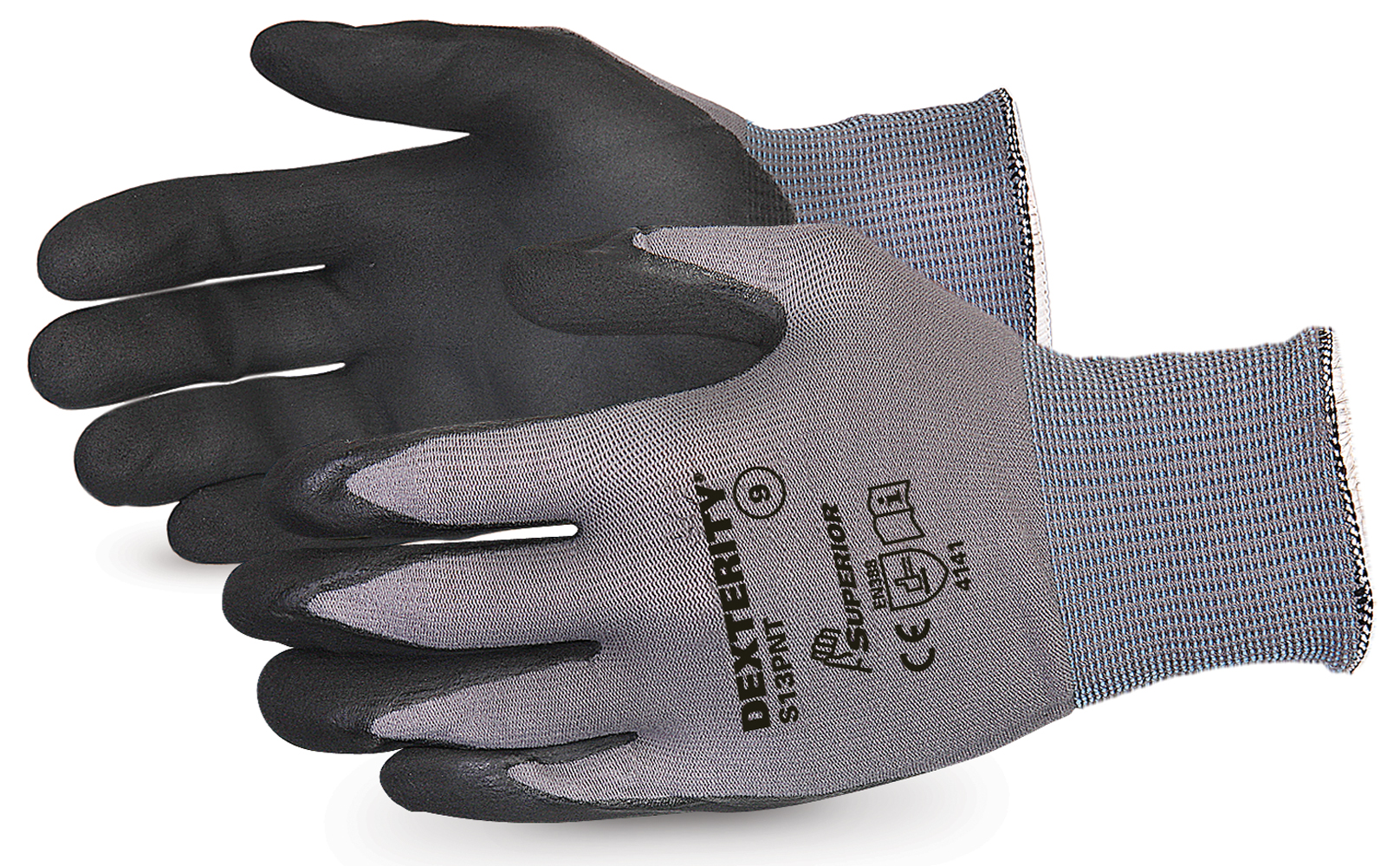 Dexterity Black Widow Grip High Abrasion Glove Size 7-11
