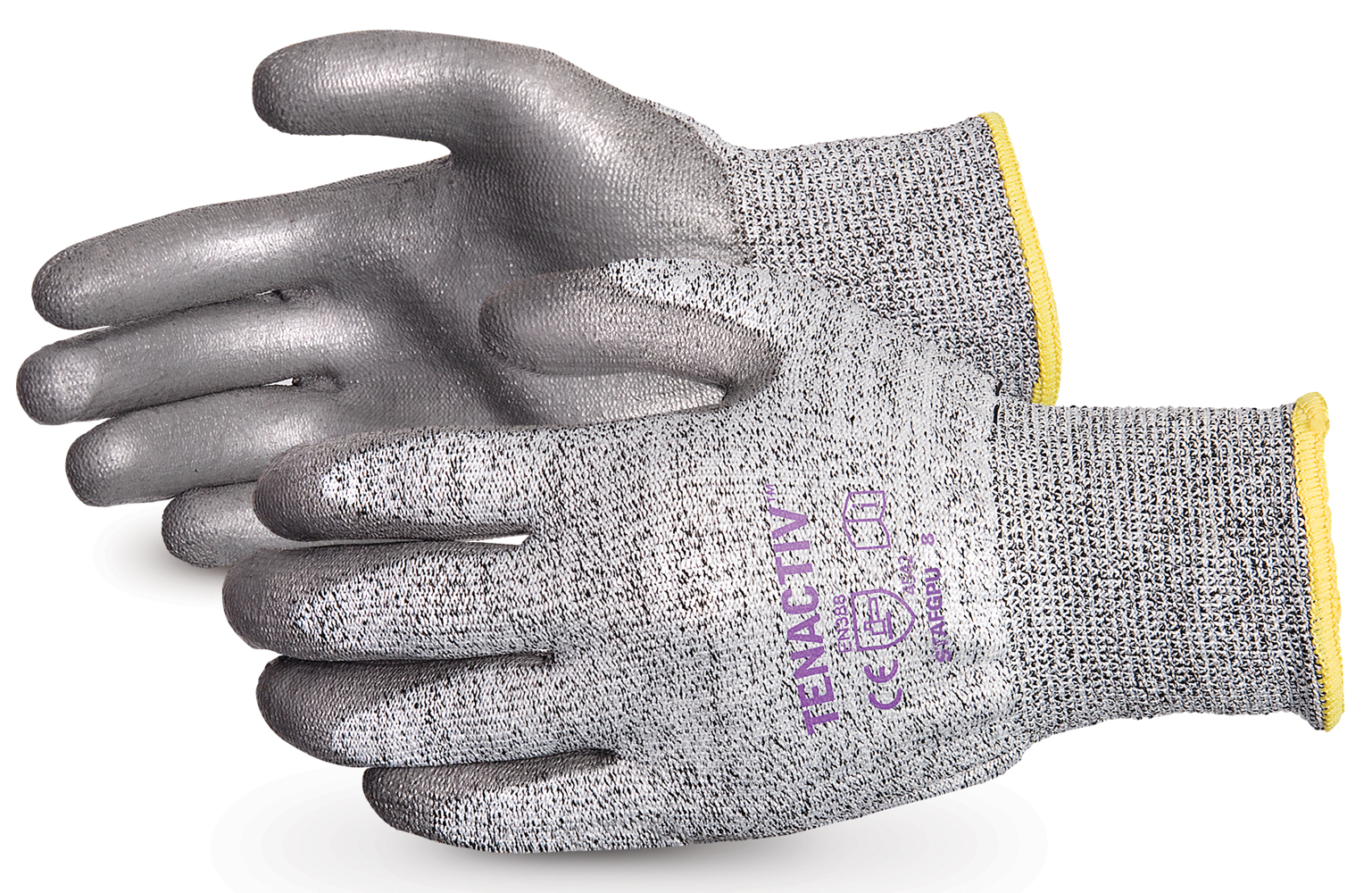 Tenactiv Cut-Resistant Glove With Polyurethane Plams Sizes 7-11